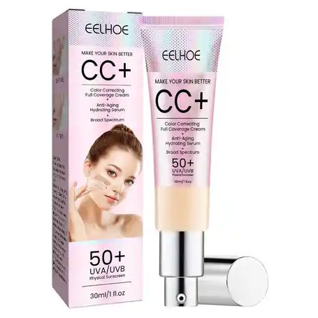 EELHOE CC krém 30 ml hydratačný večerný korekčný farebný odtieň SPF 50