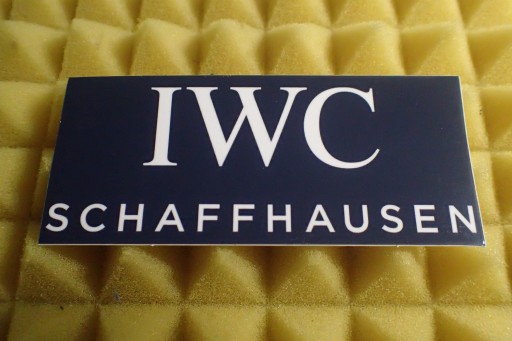 NÁLEPKA IWC SCHAFFHAUSEN F1 FORMULA 1 13,7 x 2,5 cm