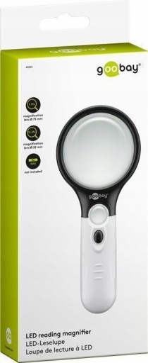 Zväčšenie na čítanie, lupa, ZOOM, veľká LED