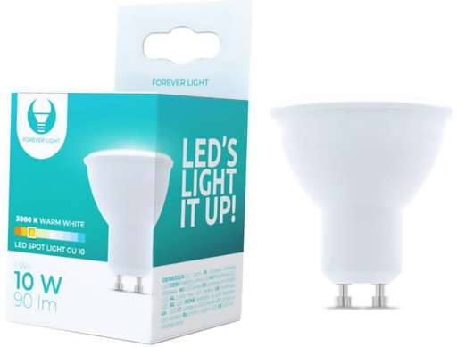 GU10 1W 90lm teplá LED žiarovka do podhľadu