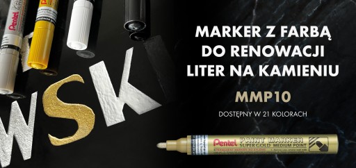 OLEJOVÝ ZNAČOVAČ ČIERNY okrúhly 0,5MM MMP10 PENTEL