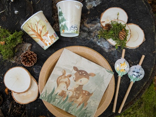 Narodeninové poháre Forest Animals 6 ks 250 ml