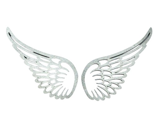 Anjelské anjelské krídla Silver 3 páry Single 8cm