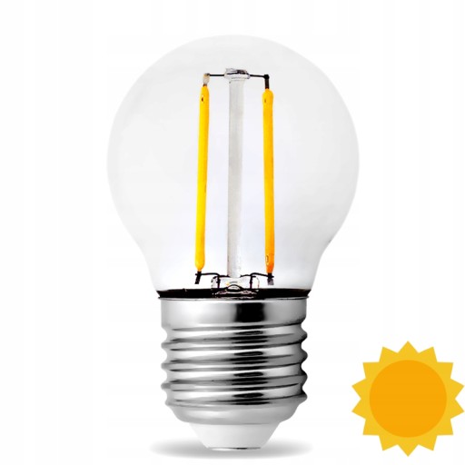 DEKORATÍVNA ŽIAROVKA G45 FILAMENT LED EDISON 8W E27 TEPLÁ BIELA