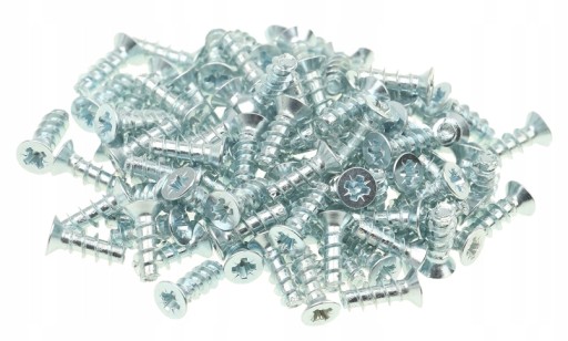 EURO SKRUTKY DO DREVENÝCH NÁBYTKOVÝCH PÁNTOV 5 x 20 mm SKRUTKY NA MONTÁŽ NÁBYTKU 100x