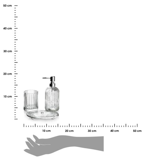 Kúpeľňová súprava Zásobník na hrnčeky 400ml ARI