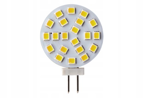 G4 LED žiarovka 12V DC SMD 5W plochá/platnička NEUTRAL