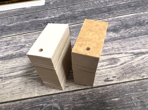 EKO KRAFT cenovky s dierkou, 1000 ks