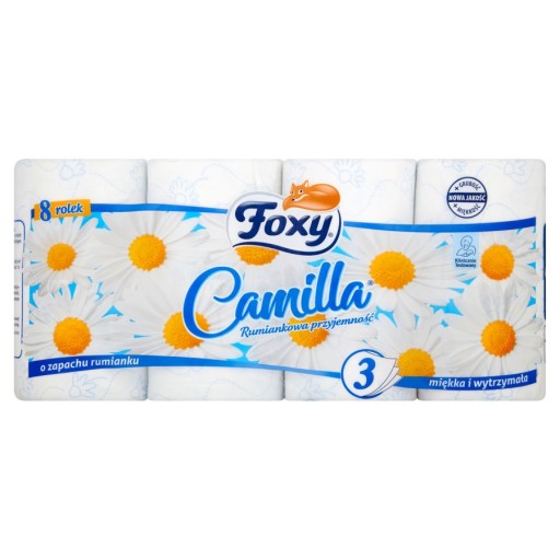 FOXY CAMILLA TOALETNÝ PAPIER 3 VRSTVA 8 VALCOV