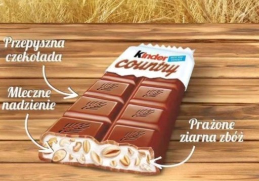 Ferrero Kinder Country tyčinka 23,5g čokoláda s ryžou detská čokoláda 2 ks