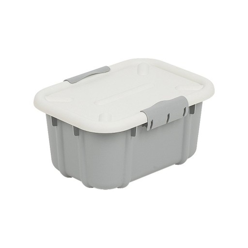 Velurový úložný box 3,6L, sivý