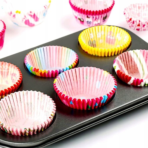 Formičky PAPIEROVÁ FORMA NA MUFFINY OKINÁ NA PEČENIE MUFFÍN 200 ks