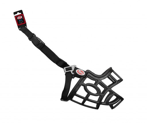 PET NOVA Ohybný plastový náhubok M 32cm, popruh 44-60cm