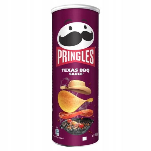 Pringles Texas BBQ omáčkou Chips Chrumkavý snack 165g