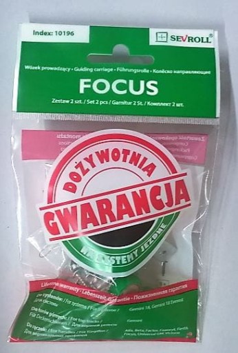 Vodiaci vozík SEVROLL Focus Duo 18 Zelený - 1 sada - 2 ks.
