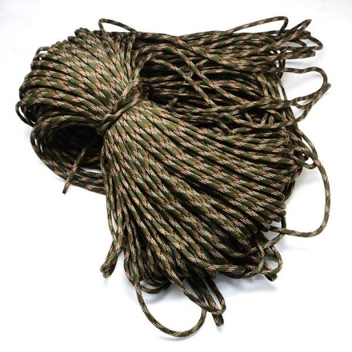 Paracord kábel Polyester a Spandex 7 jadier 4 mm 5 m