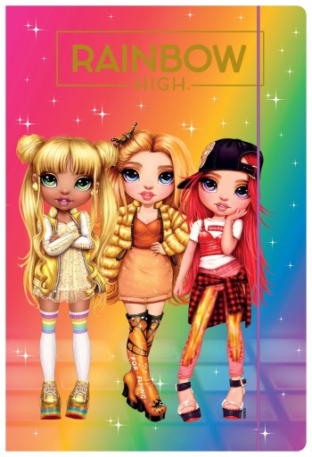 A4 zložka Rainbow High Astra Mix s gumičkou