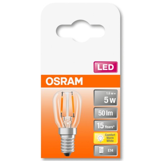 LED žiarovka E14 T26 T26 vláknová 1,6W OSRAM GLASS
