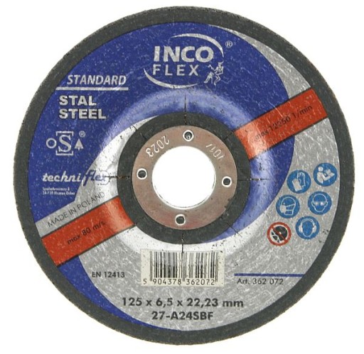 INCO FLEX BRÚSNY KOTÚČ OCELOVÝ 125x6,5