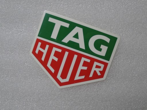 NÁLEPKA F1 WEC PORSCHE TAG HEUER LOGO NÁLEPKA 9 x 7,7 cm