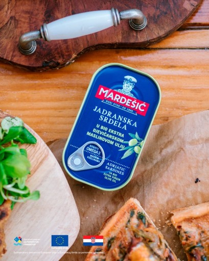 Chorvátske sardinky v bio olivovom oleji 90g