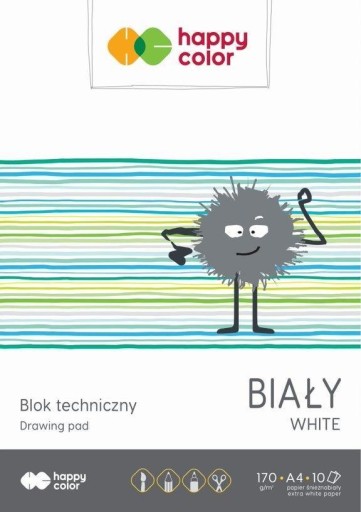 Technický blok biely 170g A4 HAPPY COLOR 3550 203