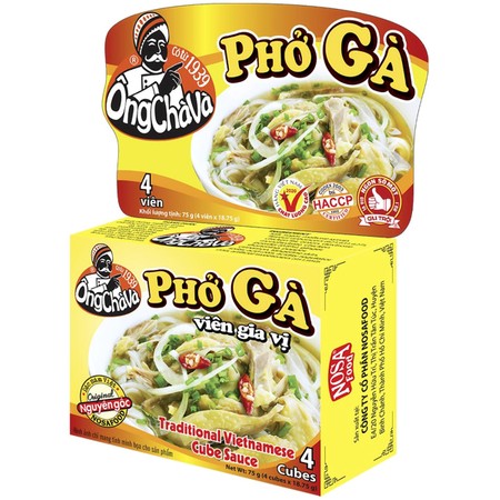 PHO GA bujón kocky, hydina 75g - Ong ChaVa