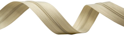 3mm páska na špirálový zips, BÉŽOVÁ, 20 zipsov, 10 metrov