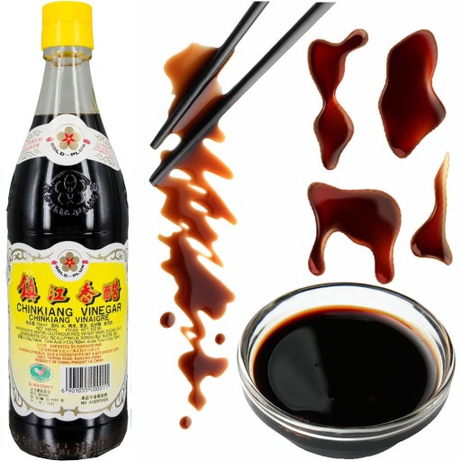 Chinkiang čierny ocot tmavý ryžový ocot 550ml ZLATÁ SLIVKA