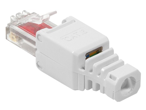 RJ45/8P8C UTP zástrčka cat.6, krútená dvojlinka, drôt/lanko AWG23-26, bez náradia