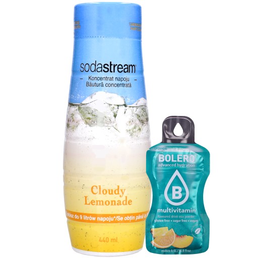 SodaStream Cloudy Lemonade sirup 440ml koncentrát Bolero vrecúško 3g nápoj
