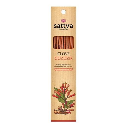 Ušľachtilé vonné tyčinky CLOVE 30g 15 ks. sattva AYURVÉDA