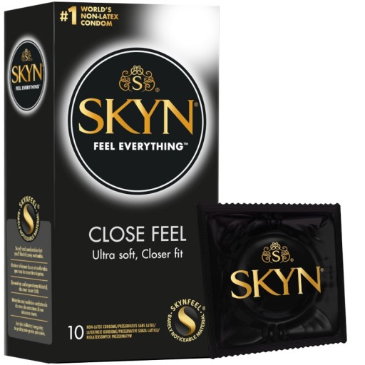 SKYN CLOSE FEEL priliehavé kondómy bez latexu, 10 ks.