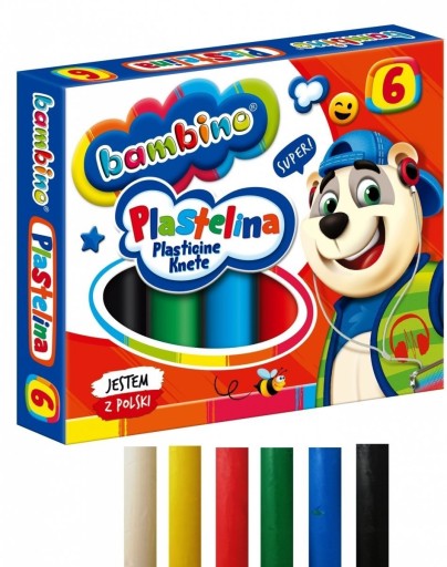 PLASTICINA - 6 farieb - BAMBINO