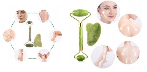 ROLEČOVÝ MASÁŽER JADE KAMEŇ NA TVÁR + GUA SHA