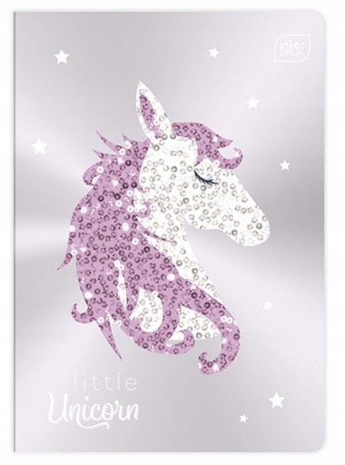 Interprintový zošit A5-16 KONTROLOVANÝ - Metallic Shine - jednorožec - Malý UNICORN