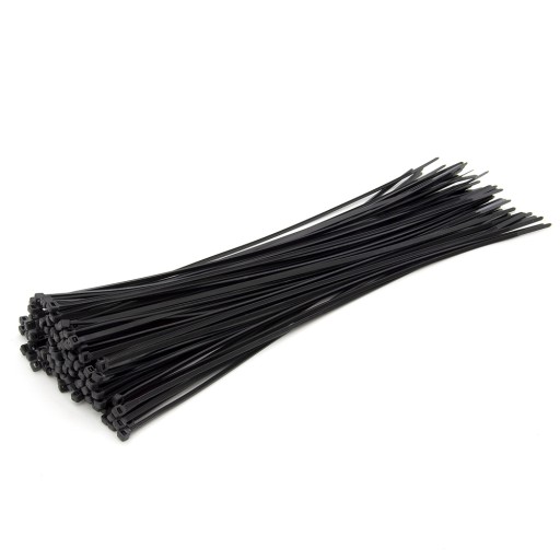 DLHÉ KABELOVÉ VIAZAČKY KABELOVÉ VIAZAČKY 4,7X430mm UV ČIERNA 100 ks.
