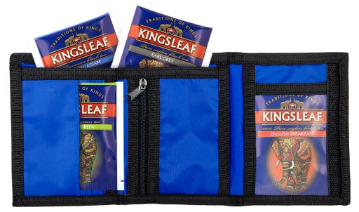 Čajový set Kingsleaf 4 PRÍCHUTÍ zelená čierna PEŇAŽENKA modrá DARČEK