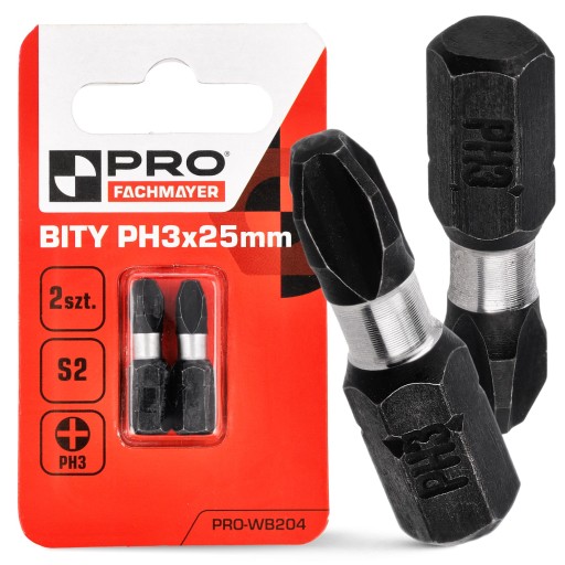 NÁRAZOVÉ HROTY NÁRAZOVÝ BIT SILNÝ SKRUTKOVACÍ BIT PH3 25 MM