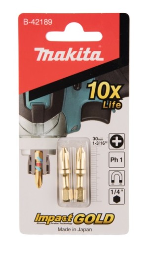 MAKITA B-42189 NÁRAZOVÉ BROTY OTOČNÉ PH1 30mm 2ks