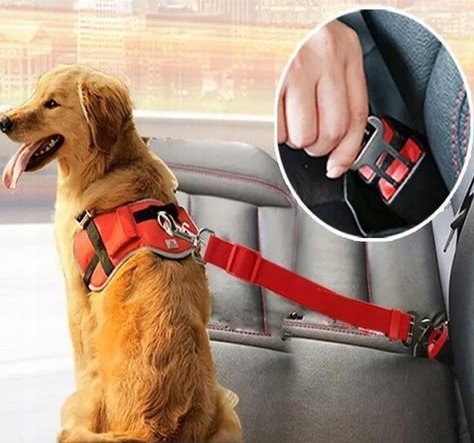 CAR vodítko pre psov a mačky, bezpečnostné pásy do auta, max 88 cm