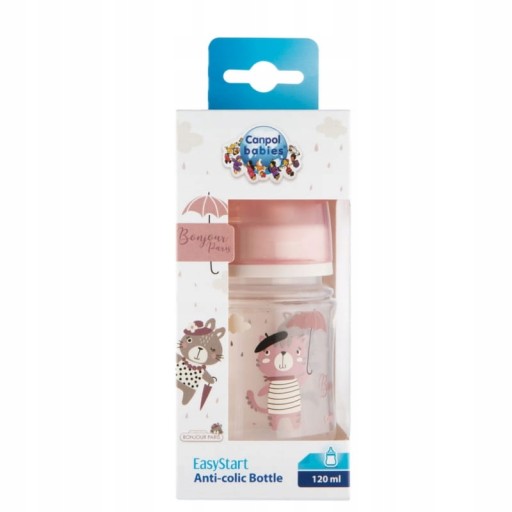 CANPOL Široká antikoliková fľaša 120 ml EasyStart