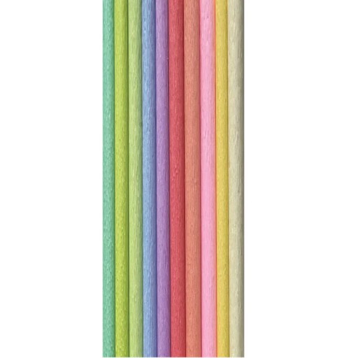 Tradičný krčený hodvábny papier MIX Pastel 10 farieb
