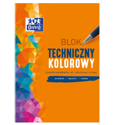 TECHNICKÝ BLOK FARBA OXFORD A3 225g/m2 10K