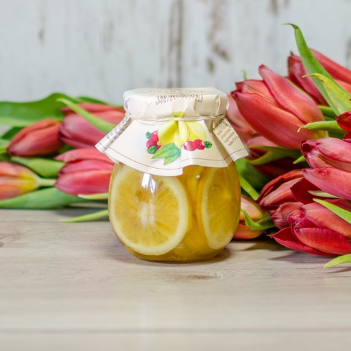 CITRÓNY S BRUSNICAMI BRUSNICOVÝ CITRÓN SIRUP 270g Ogródek Dziadunia