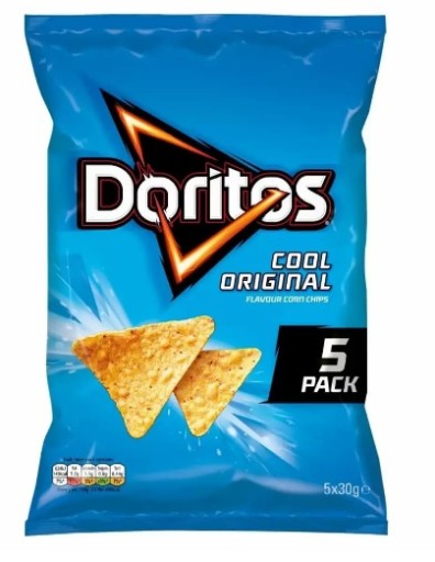 5x30g DORITOS Chips cool original 5pack UK
