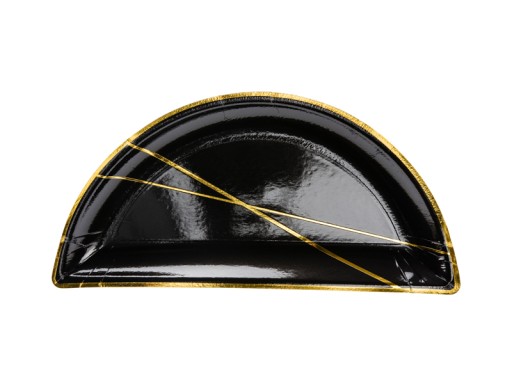 Papierové taniere Black Gold Stars 20 cm x6