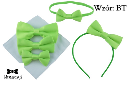 Čelenka s mašličkou pololesklá, CELAGEN, NEON GREEN