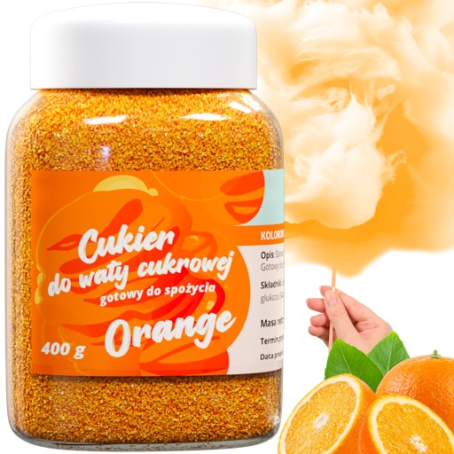 CUKOR NA PLÁVANIE CUKROVINY 400g pomaranč