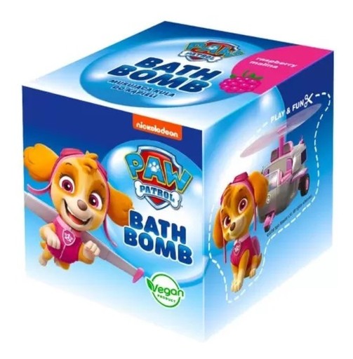 Paw Patrol Bath Bomba do kúpeľa Raspberry Skye 165 g